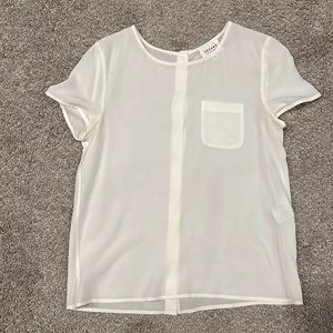 Preowned Sezane silk blouse, size 36